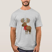 T-shirt Christmas Moose Shirt (Devant)