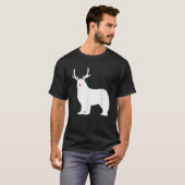 T-shirt Christmas Newfoundland Reindeer Newfie Dog Gift  (Devant entier)
