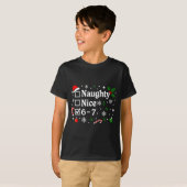 T-shirt Christmas Nice Naughty 67 Funny 6-7 Meme Slang (Devant entier)