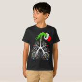 T-shirt Christmas Nurse Resratory Therast Lung Lights Funn (Devant entier)