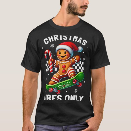 T-shirt Christmas Pajamas Funny Gingerbread Ginger Christm (Devant)
