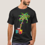 T-shirt Christmas Palm Tree Coconut Lights Beach Hawaii Xm<br><div class="desc">Noël Palm Tree Coconut Lights Beach Hawaii Noël cadeaux</div>