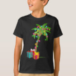 T-shirt Christmas Palm Tree Coconut Lights Beach Hawaii Xm<br><div class="desc">Noël Palm Tree Coconut Lights Beach Hawaii Noël cadeaux</div>