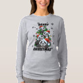 T-shirt Christmas Panda Graphic Tee (Devant)