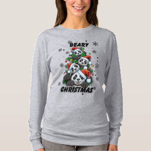 T-shirt Christmas Panda Graphic Tee