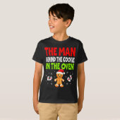T-shirt Christmas Pregnancy The Man Behind The Cookie In T (Devant entier)