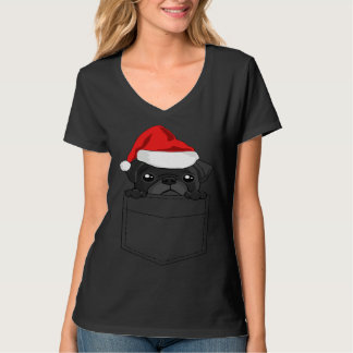 T-shirt Christmas Pug Dog In Your Pocket