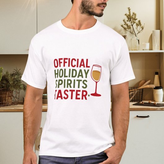 T-shirt Christmas quote funny party spirits taster