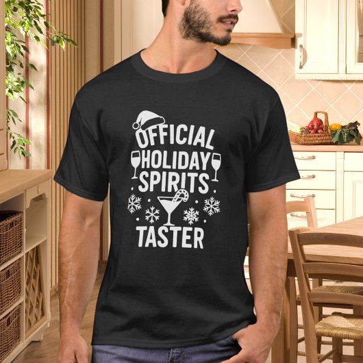 T-shirt Christmas quote funny party spirits taster