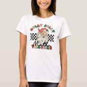 T-shirt Christmas Retro Holly Jolly Enseignant en mathémat (Devant)