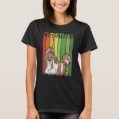 T-shirt Christmas Retro Shih Tzu Chien Groupe Correspondan (Devant)