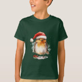 T-shirt Christmas Robin (Devant)