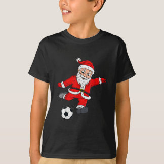T-shirt Christmas Santa Claus Soccer Ball