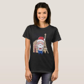 T-shirt Christmas Santa Paris France (Devant entier)