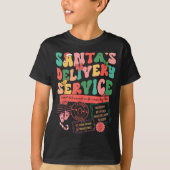 T-shirt Christmas Santa's Delivery Service L&amp;d Labor D (Devant)