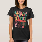 T-shirt Christmas Santa's Delivery Service L&d Labor D (Devant)
