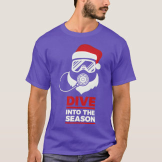 T-shirt Christmas Scuba Diver cadeau quotPlonger dans la m