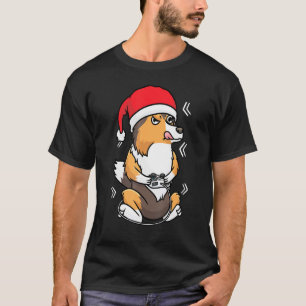 T-shirt Christmas Shetland Sheepdog Shelter Chien Gamer Vi