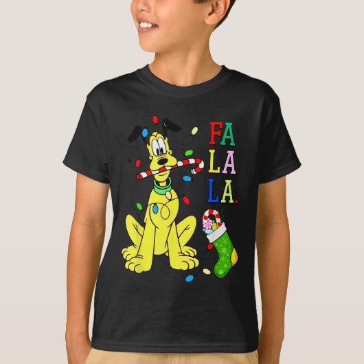 T-shirt Christmas Shirt Cute La Fa Fa Swea (Devant)
