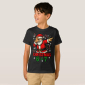 T-shirt Christmas Shirt - Funny Dabbing Santa 6 7 Meme  (Devant entier)