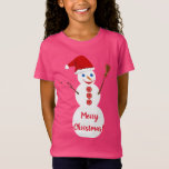 T-Shirt Christmas Snowman<br><div class="desc">Joyeux Noël Snowman</div>