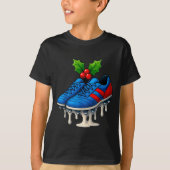 T-shirt Christmas Soccer Cleats Ice Cream Drip Xmas (Devant)