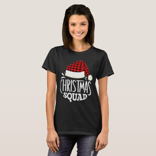 T-shirt Christmas Squad Family Group Matching Christmas Pa (Devant entier)