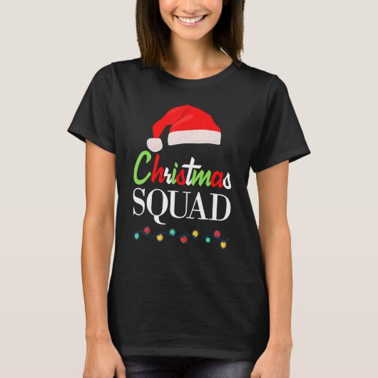 T-shirt Christmas Squad Pajamas Matching Family Santa Clau (Devant)