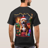 T-shirt Christmas Staffordshire Bull Terrier (Dos)