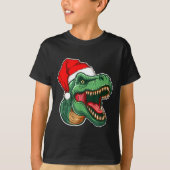 T-shirt Christmas T-rex  (Devant)