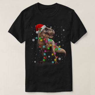 T-shirt Christmas T-Rex Dinosaur Funny Holiday Shirt