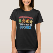 T-shirt Christmas Tech Support Here to Delete Funny Cookie (Devant)