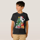 T-shirt Christmas Tree Cats Xmas  (Devant entier)