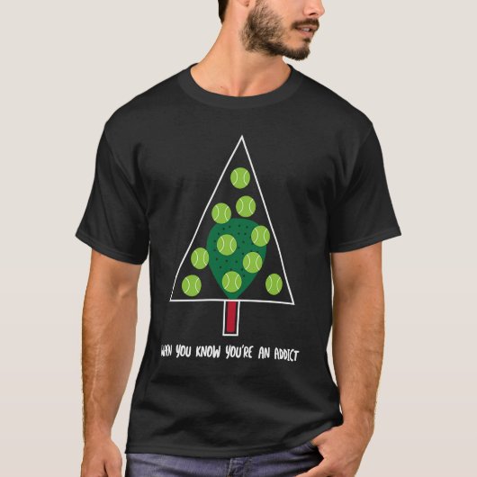 T-shirt Christmas Tree Padel Obsessed (Devant)