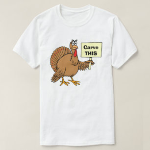 T-shirt Christmas Turkey cite une carve humoristique