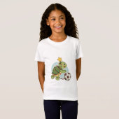 T-Shirt Christmas Turtle with Soccer Ball (Devant entier)