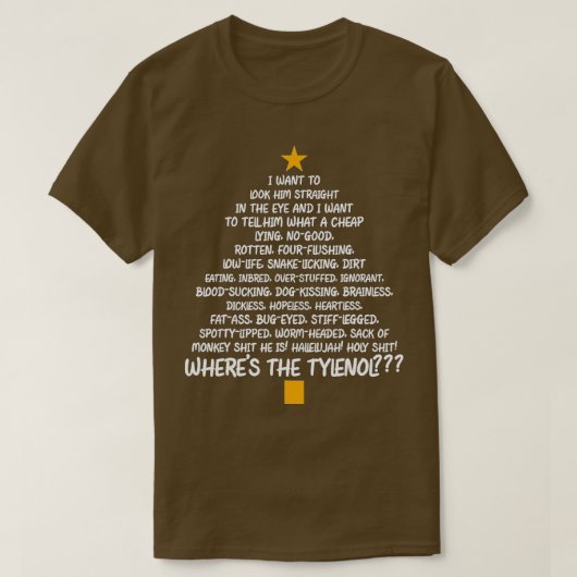 T-shirt Christmas Vacation Rant - Christmas Tree  (Design devant)