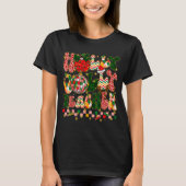 T-shirt Christmas Vibes Teacher Leopard Snowman Xmas Men W (Devant)