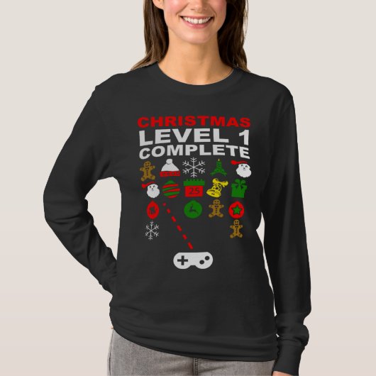 T-shirt Christmas Video Gaming Decoration Invaders Gamer (Devant)