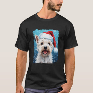 T-shirt Christmas Westie Chien West Highland White Terrier