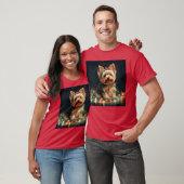 T-shirt Christmas Yorkie (Unisexe)