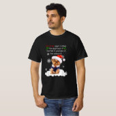 T-shirt Christmas Yorkshire Terrier Funny Yorkie Puppy (Devant entier)