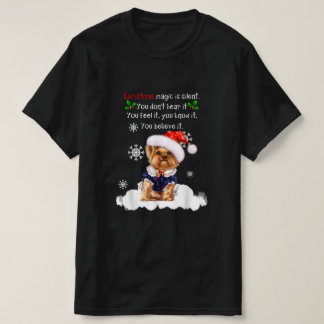 T-shirt Christmas Yorkshire Terrier Funny Yorkie Puppy