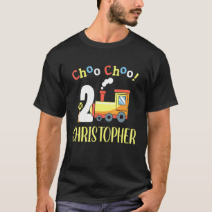 T-shirt Christopher Choo Choo Deux Train 2ème Anniversaire