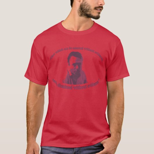 T-shirt Christopher Hitchens retro (Devant)