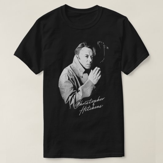 T-shirt Christopher Hitchens Style Rétro (Design devant)