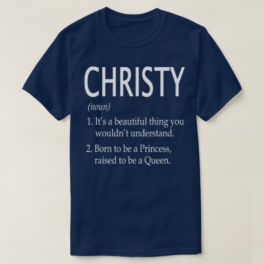 T-shirt Christy Name Don 77 (Design devant)