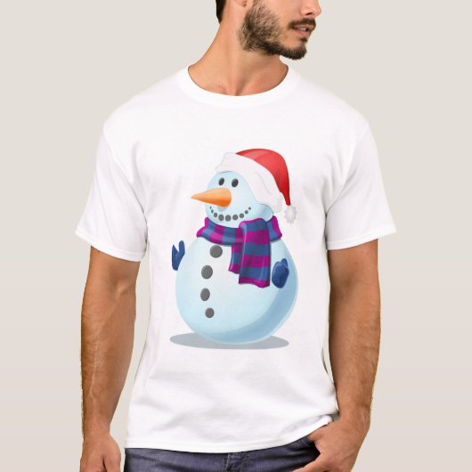 T-shirt Chritmas Snowman (Devant)