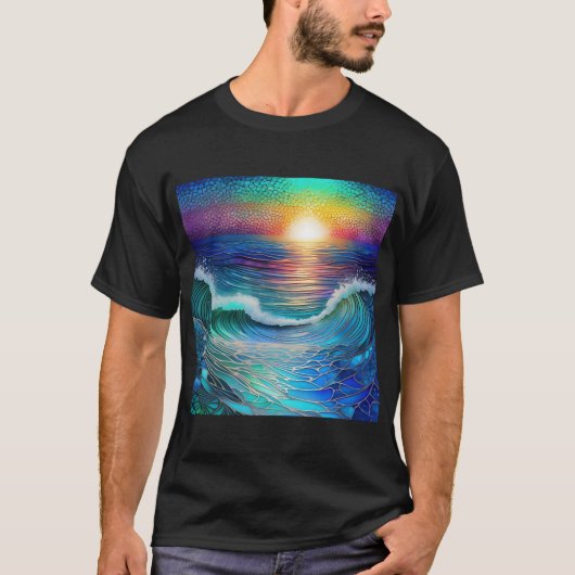 T-shirt Chroma Sea Seascape (Devant)