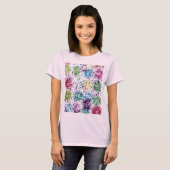 T-shirt Chromatic Stipple Bloom Abstract (Devant entier)